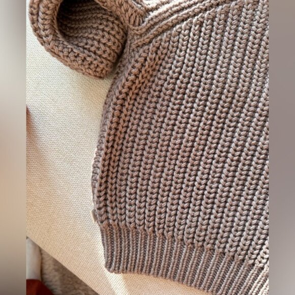 NUI Organics Pur merino wool Organic 4T sweater. Color Toast - Picture 7 of 12
